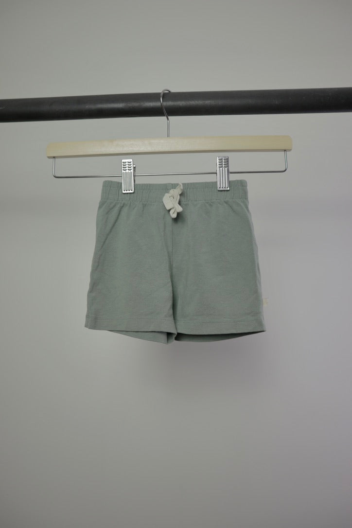 Jax + Lennon — Basic Shorts — Light Sage Green — 2/3Y