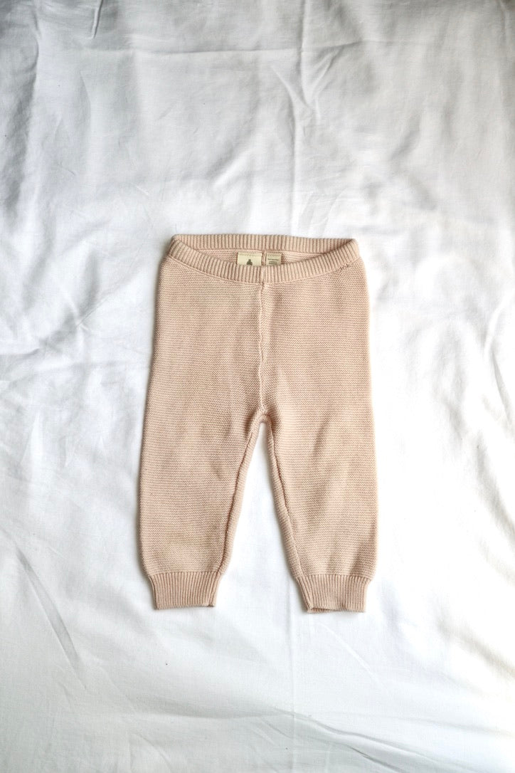 Baby Gap Knit Joggers — Blush Pink — 3–6M — *Imperfect