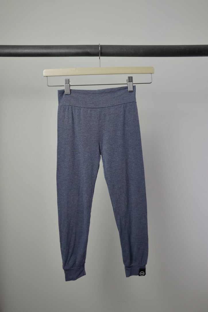 Wooly Doodle Bamboo Joggers — Heather Navy — 5T