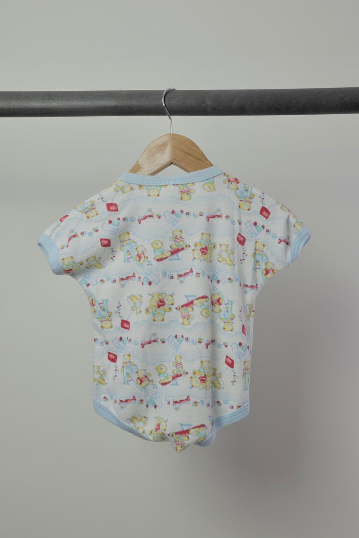 Vintage 90s Zellers Zeddy Teddy Bear Bodysuit — 12M