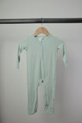Kyte Baby — Bamboo Double-Zip Romper — Sage — 12–18M