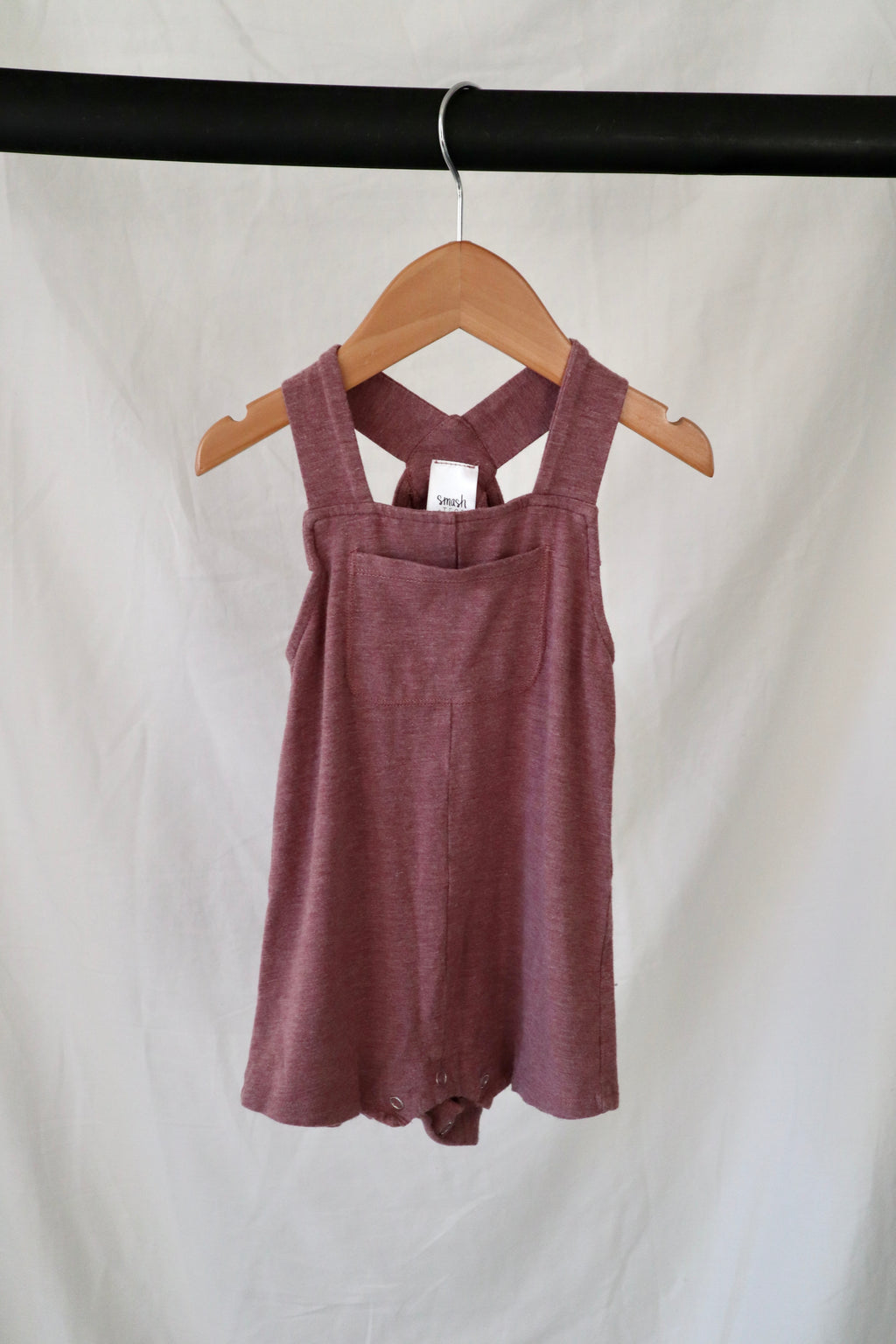 Smash + Tess Cross-Back Romper — 12–18 Months